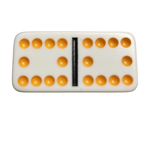 Double Twelve Dominoes Replacement Tile 10 10 Color Dot mq - Picture 1 of 3